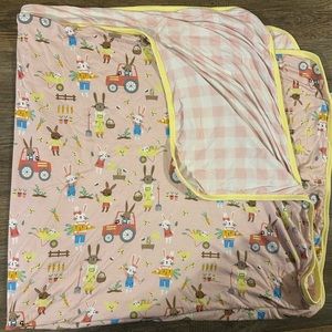 Little Sleepies petal hop to it cloud blanket